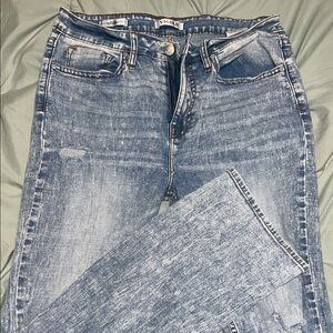 Vigold Men's Distressed Blue Skinny Jeans